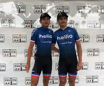 Cyclist Duo Using TechNiche Vests while competing in the Race Across America (RAAM)