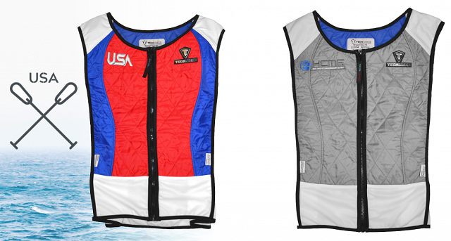 USA Rowing Vest and KCMG Vest
